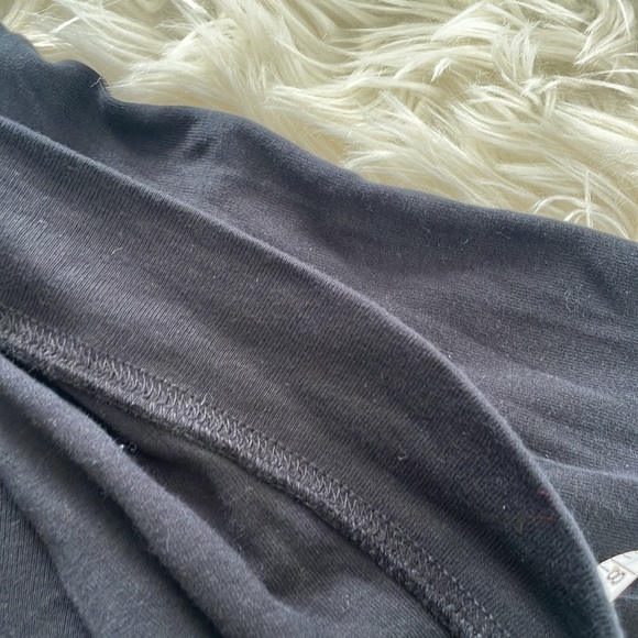 Rafaella black two piece crewneck top petit coat jacket sweater open cardigan - Picture 6 of 17